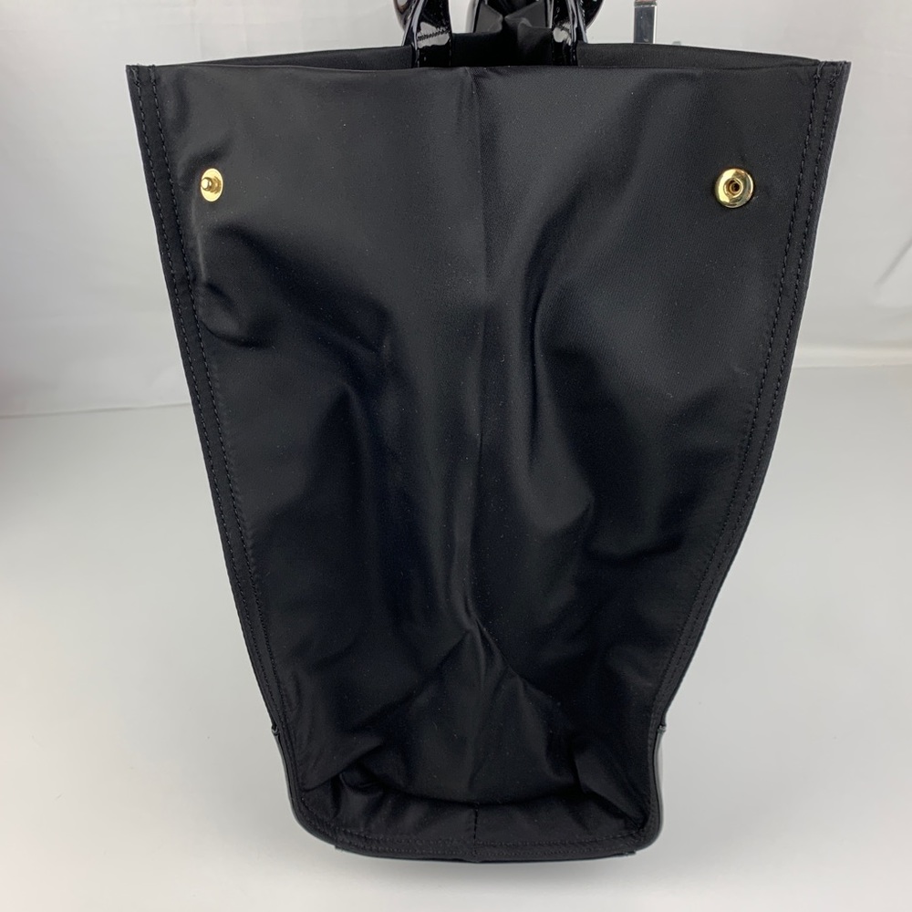 New Tory Burch Ella Black Expandable Nylon Tote - Picture 5 of 8